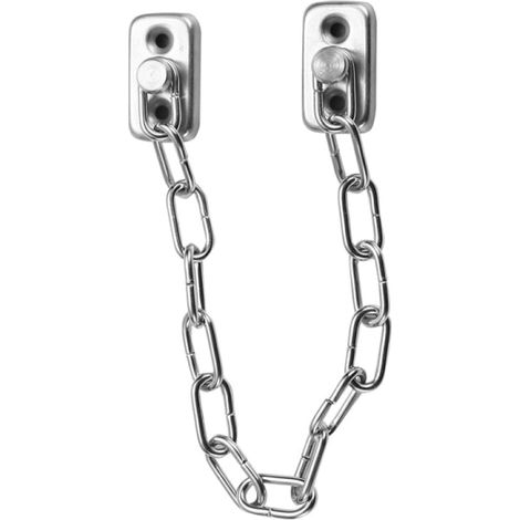 LYERCW - Chaîne de fenêtre antivol, chaîne en acier inoxydable, règle de porte, chaîne antivol pour fenêtre enfant, chaîne de sécurité renforcée, verrou de sécurité, chaîne antichute