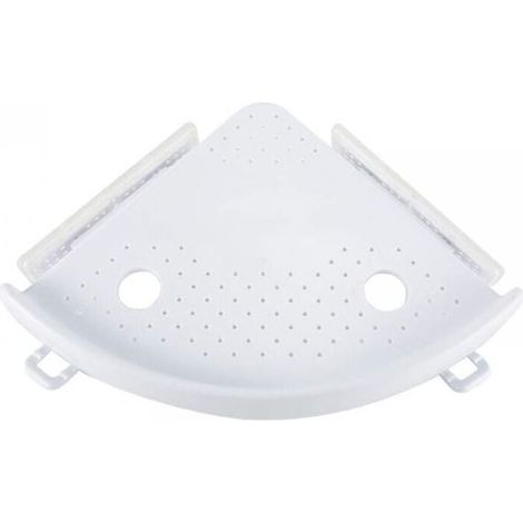 Étagère d'angle de salle de bain Caddy de Douche à ventouse de bain de stockage de support mural d'angle Shampooing Douche de cuisine support de rangement organiseur (1/4)