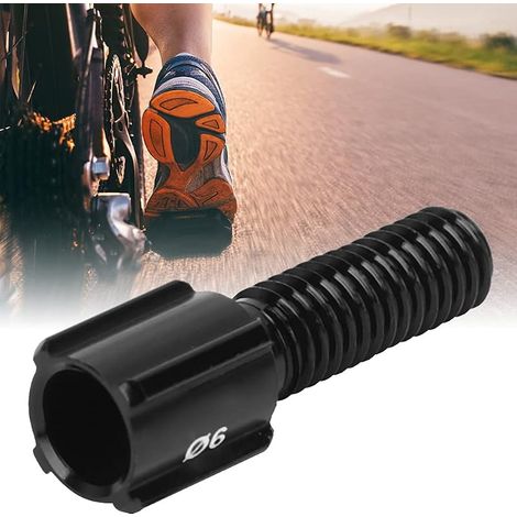 10 Stück RC122 Schwarze Einstellschrauben für Fahrradkabel, Einstellschrauben für Kabelhülsen, Größen M5 und M6 für Rennräder und Mountainbikes (1/5)