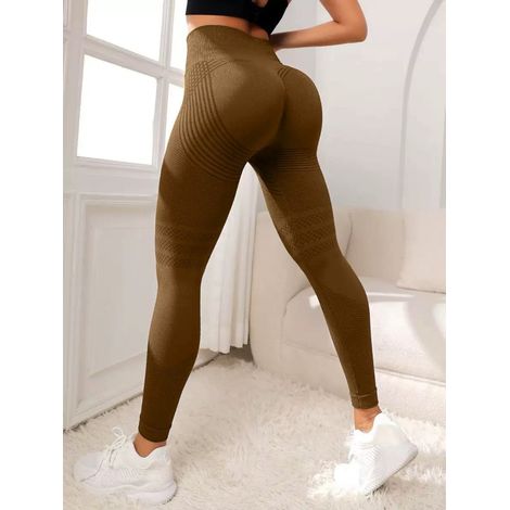 Leggings anti-cellulite - leggings de sport femme - leggings de compression longs push-up fesses taille haute opaque - pantalon de sport yoga pilates - 1 pièce