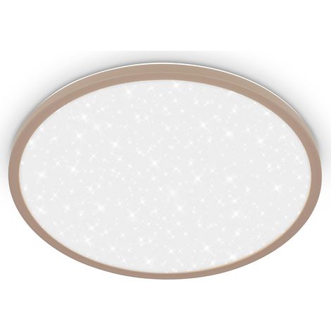 Panneau LED à lumière indirecte, ciel étoilé, lumière blanche neutre, lustre salon, chambre, luminaire plafonnier, cuisine, plafonnier salon, 37,5x4,5 cm, beige (1/5)