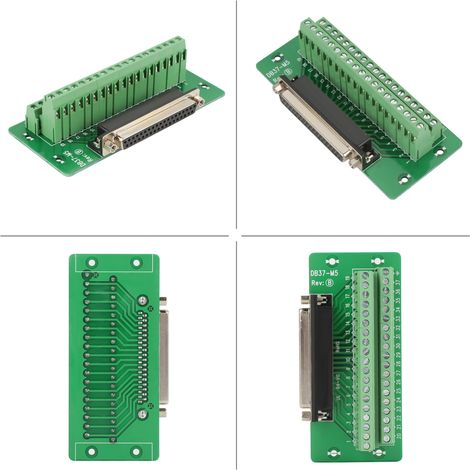 Carte de dérivation pour module d'interface DB37 à montage sur rail DIN (connecteur femelle) (1/5)