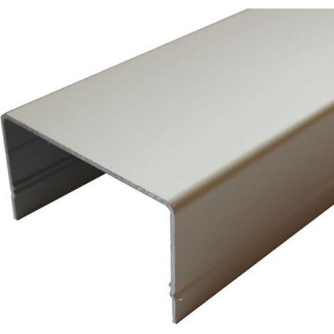 – Carter d'habillage SLID'UP WINEO en aluminium blanc RAL 9010 – Longueur 800 mm – Capot recoupable pour motorisation (1/3)