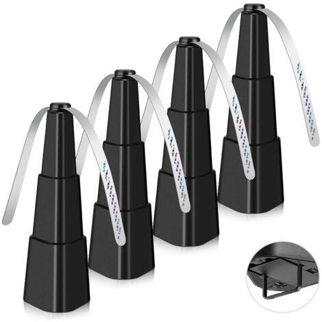 HOXILEELEO - Éventail anti-mouches sans produits chimiques – 40 cm – Léger et portable – Idéal pour les repas en plein air – Lot de 4 (1/5)
