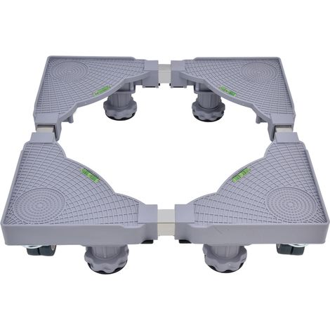 Support pour machine à laver multifonctionnel, base mobile réglable, roulettes pivotantes avec système de verrouillage (1/5)