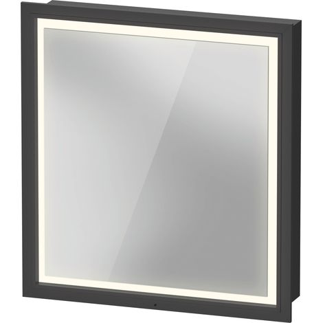 Duravit L-Cube armario con espejo con iluminación LED, grafito