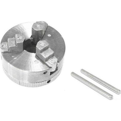 jeu de mandrin de tour manuel à 3 mors avec outils et accessoires (1/5)