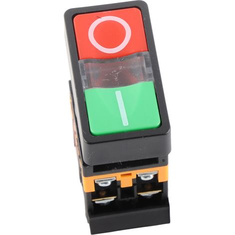 AS‐22N Doppeltaster mit LED-Beleuchtung, nicht normalerweise geschlossen, Ein/Aus, Momenttaster (24 VDC) (1/5)