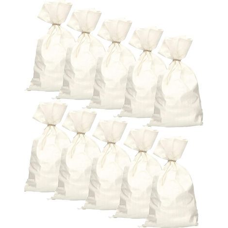 reno – Packung mit 10 PP-Gewebesäcken 65 x 105 cm – Strapazierfähig bis 50 kg – Für Bauabfälle und organische Materialien (1/4)