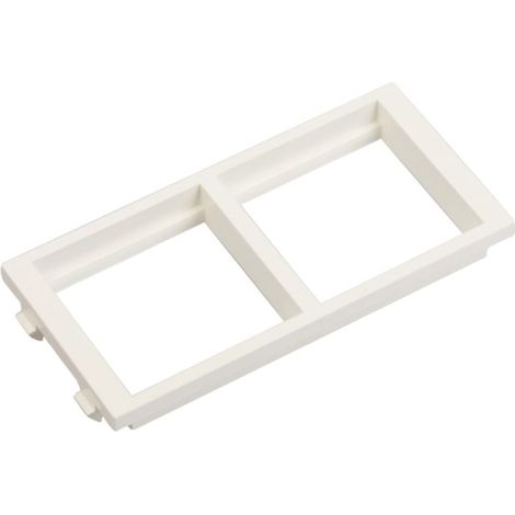 Simon Connect Cima doppia cornice 2xK45 orizzontale bianco puro S66/9