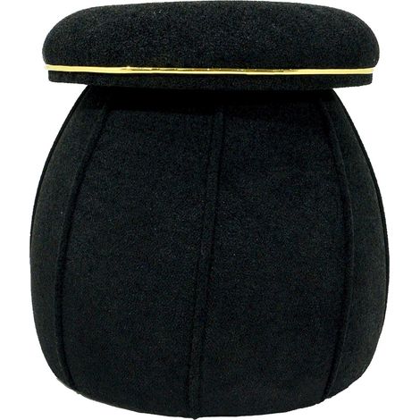 Tabouret Corin - Noir, Or (1/4)