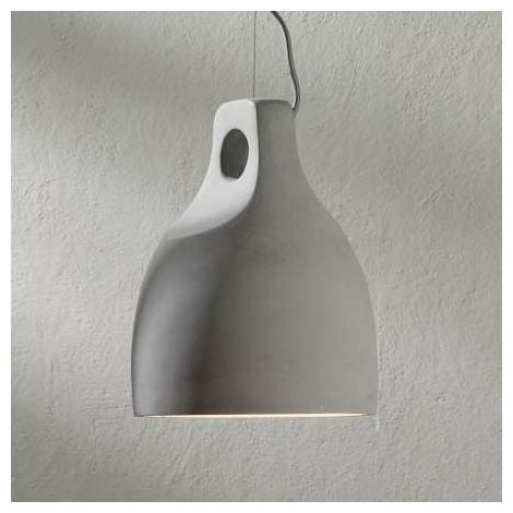 [GEBRAUCHT] B-Ware Lampenwelt Beton-Pendelleuchte Leuchte Lampe Pendelleuchte E27 Morton, Ø 24,5 cm