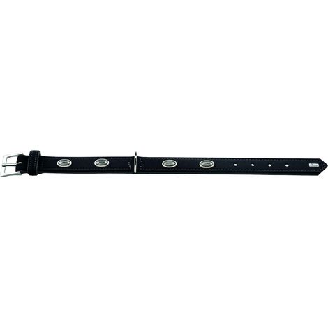 Halsband Softie Stone55 Nickel Kunstleder-Nubuk/Nappa schwarz