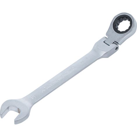 Clé mixte à cliquet BGS Technic chrome 14 mm acier (1/5)