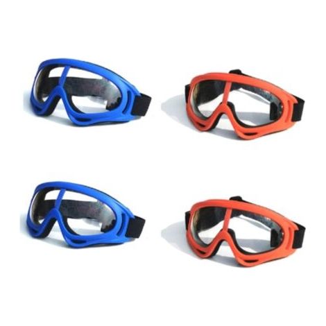 4er-Pack Schutzbrillen, wind- und staubdichte Brillen, flexible Brillen für Outdoor-Sportarten, Augenschutz