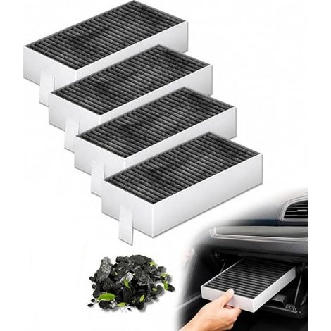 Filtre a Charbon pour Hotte Aspirante 4 Filtre Hotte,Compatibile Con Siemens HZ9VRCR0/Bosch HEZ9VRUD0/17004796 (1/5)