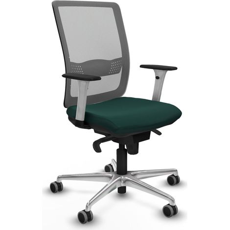 Sedia da ufficio piqueras y crespo Haches verde bottiglia pelle sintetica (1/2)