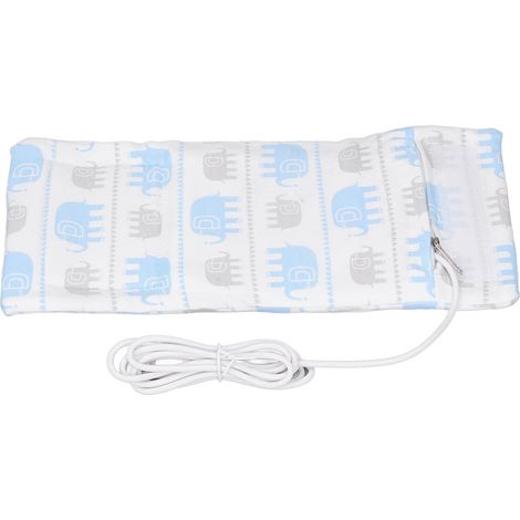 Tragbarer Milchwärmer für unterwegs, USB, kompakt, mit Reißverschluss, Thermostat, Babyflaschenwärmer zum Mitnehmen, mit Elefantenmuster. (1/5)