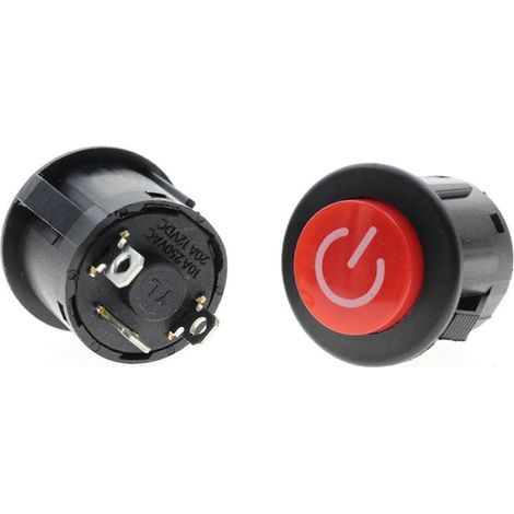 Bouton marche/arrêt pour voiture électrique enfant, interrupteur de démarrage en ABS résistant, pièce de rechange facile à monter, lot de 1 (1/5)