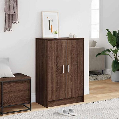Schuhschrank Braun Eichen-Optik 60x35x70 cm Holzwerkstoff (1/5)