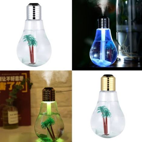 Couleur doré Humidificateur d'Air Ultrasonique Avec Diffuseeur d'Huile Essentielle, Lampe LED pour VOIture E (1/4)