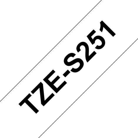 Brother TZE-S251 nastro per etichettatrice Nero su bianco TZ TZES251