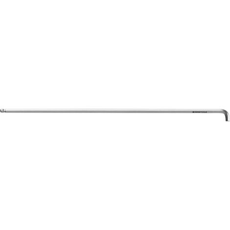 PB Swiss Tools Clé mâle coudée 6 pans 90°– 100° longue, avec tête sphérique et tige courte chromé, Hexagonal: 1,5 mm