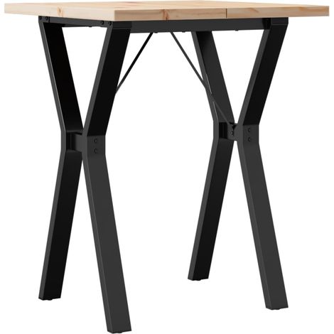 Maison Exclusive - Mesa de comedor marco Y madera maciza pino y a