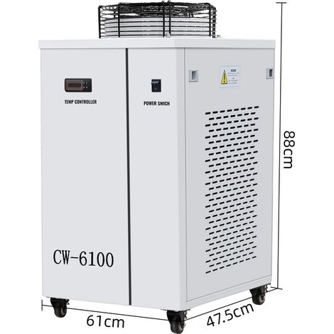 Refroidisseur d'eau pour machines Graveur laser Refroidisseur d'eau industriel CW6100 (1/5)