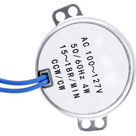 1 Stück Wechselstrom-Synchronmotor 100–127 V 4 W 50/60 Hz, gegen den Uhrzeigersinn/im Uhrzeigersinn, Getriebemotor (1/5)