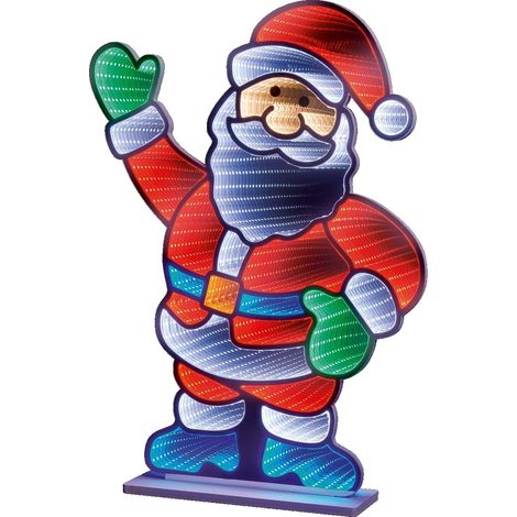 Premier Standing Santa Infinity Christmas Decoration Light - 59cm (1/3)