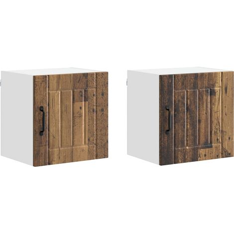 Maison Exclusive - Armario de Pared LUCCA 2 pcs Madera envejecida