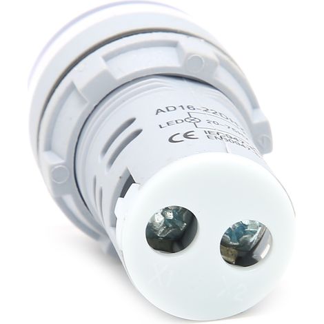 AD16-22DHZ Fréquencemètre 2075 Hz, panneau lumineux, moniteur blanc (1/5)
