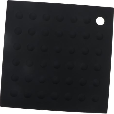 Dessous de plat en silicone, noir, antidérapant (1/5)