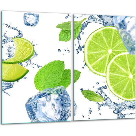 Tabla de cortar de vidrio 2x 30x52 fruta (1/5)
