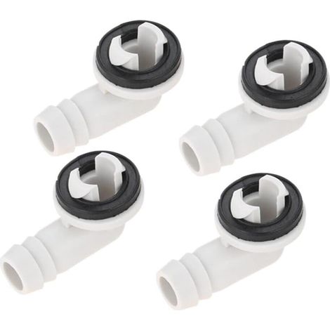 4er-Pack Kunststoff-Ablaufschlauchanschlüsse für Klimaanlagen und Gummibuchsen-Set (1/5)