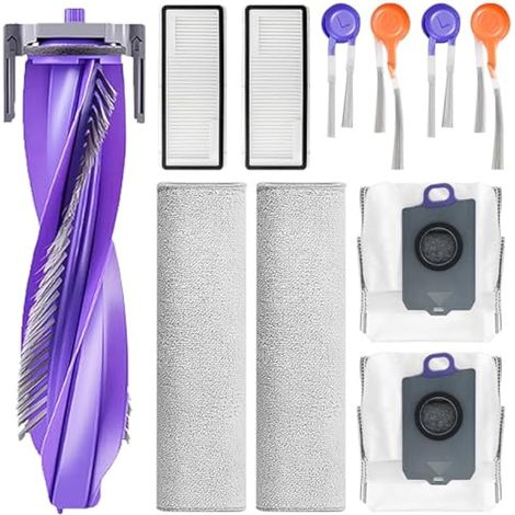 Passendes Ersatzteilset für NARWAL Flow Saugroboter: 1 Hauptbürste, 2 Wischtücher, 2 HEPA-Filter, 2 Staubbeutel, 2 Seitenbürsten (1/5)