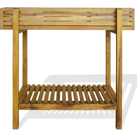 Jardinière,Lit surélevé de jardin Bois massif d'acacia et zinc CFW49686 (1/5)