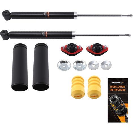 2 AMMORTIZZATORI + CUSCINETTI+ KIT PROTEZIONE POSTERIORE for BMW E36 E46 (1/5)