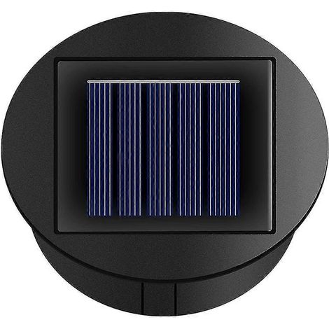 Boîtier lumineux LED rond de remplacement à énergie solaire, boîtier de batterie solaire, cellules solaires, chargeur de batterie -ion (1/5)