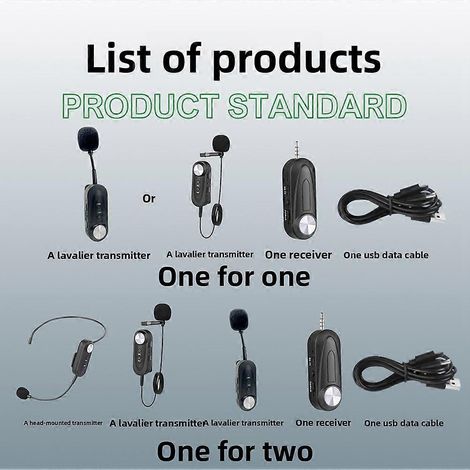 Casque sans fil 2 en 1 avec microphone et amplificateur vocal pour enseignants, conférenciers et guides touristiques - Haut-parleur public universel C (1/5)
