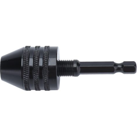 Mandrin de perçage à changement rapide 0,6-8 mm à queue hexagonale, outil de serrage en alliage d'aluminium pour meuleuse et tournevis (1/5)
