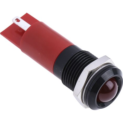 Voyant LED lumineux Rouge RS PRO, dia. 14mm, IP67 ( Prix pour 1 )