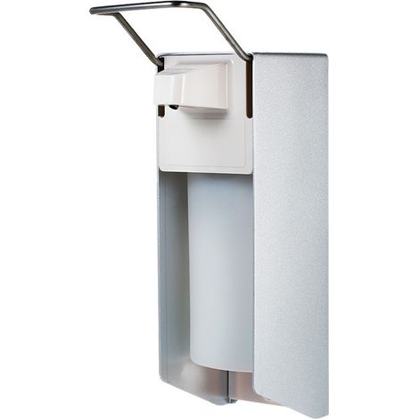 1 Distributeur de savon, pompe à coude, alliage d'aluminium, 500ml, mural, pour salle de bain, hôtel (1/5)