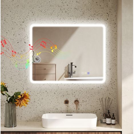 Specchio bagno LED Bluetooth antiappannamento OKMYHOME (1/3)