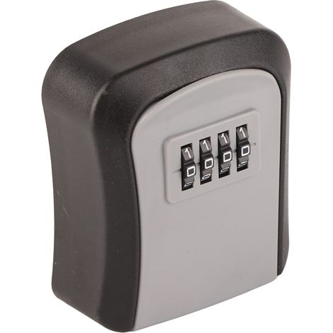Coffre fort à clé code mural ABS 4 chiffres étanche rangement clés capacité 5 clés (1/5)