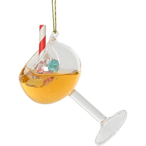 Pendaglio a forma di cocktail per albero decorazione natalizia da 11.5 cm (1/3)