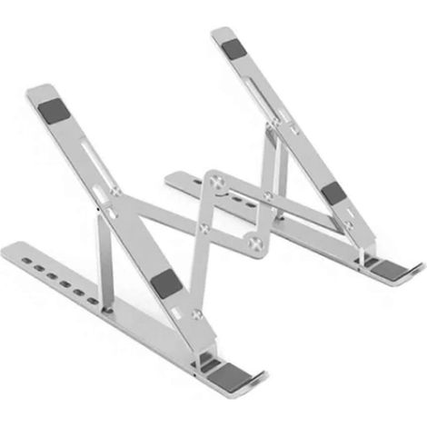 Zusammenklappbarer, tragbarer Laptopständer aus Aluminiumlegierung mit verstellbarer Höhe und Kühlung für den Schreibtisch