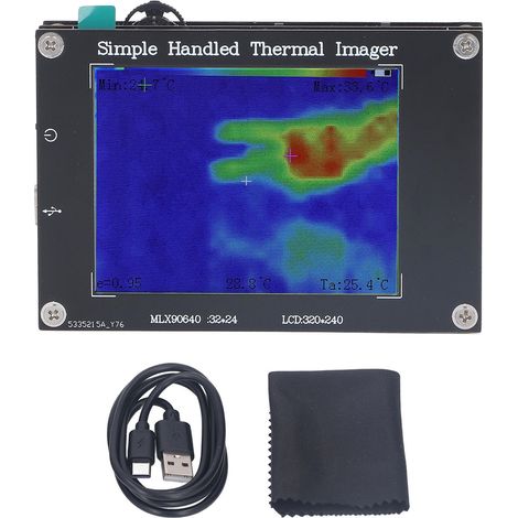 Imageur thermique 7 en 1, caméra d'imagerie infrarouge multifonctionnelle portative avec écran de 3.2 pouces (1/5)
