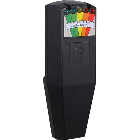 Jauge de Champ Électromagnétique Portable en Plastique Noir Alertes de Rayonnement en Temps Réel pour Maison et Bureau (1/5)